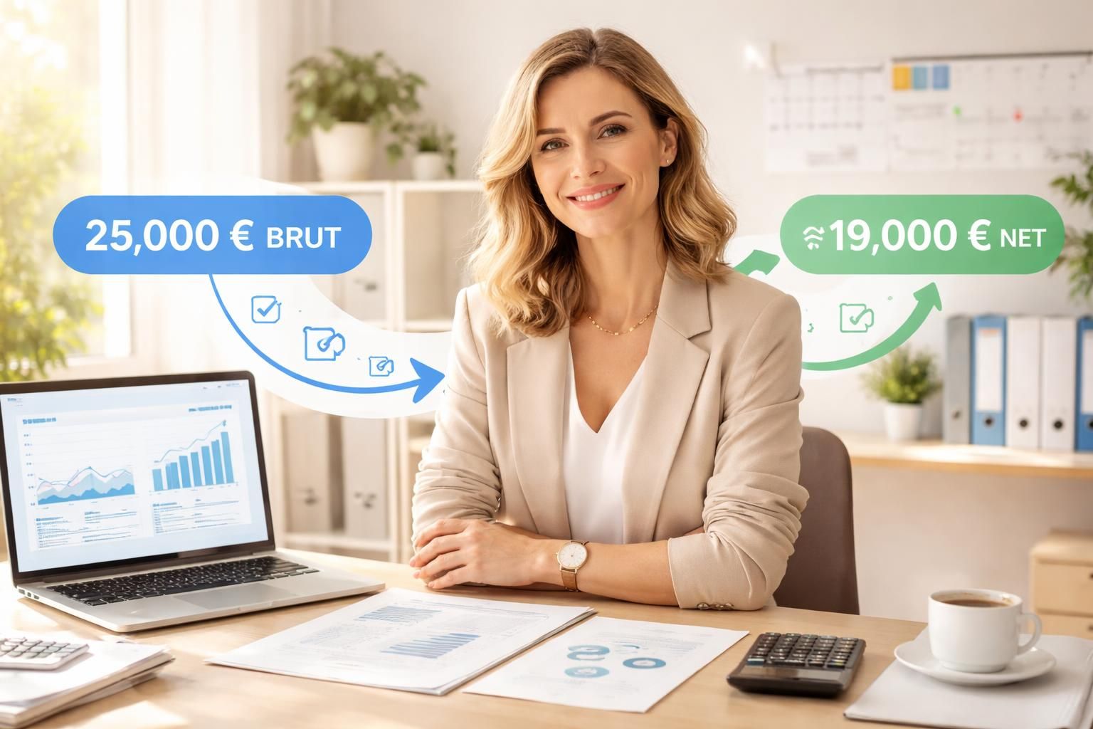 découvrez comment transformer 25 000 euros bruts en net facilement, sans vous compliquer avec les démarches administratives. optimisez vos revenus en toute simplicité.